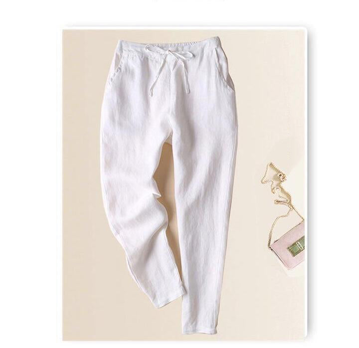 VLV - Pantaloni in lino e cotone