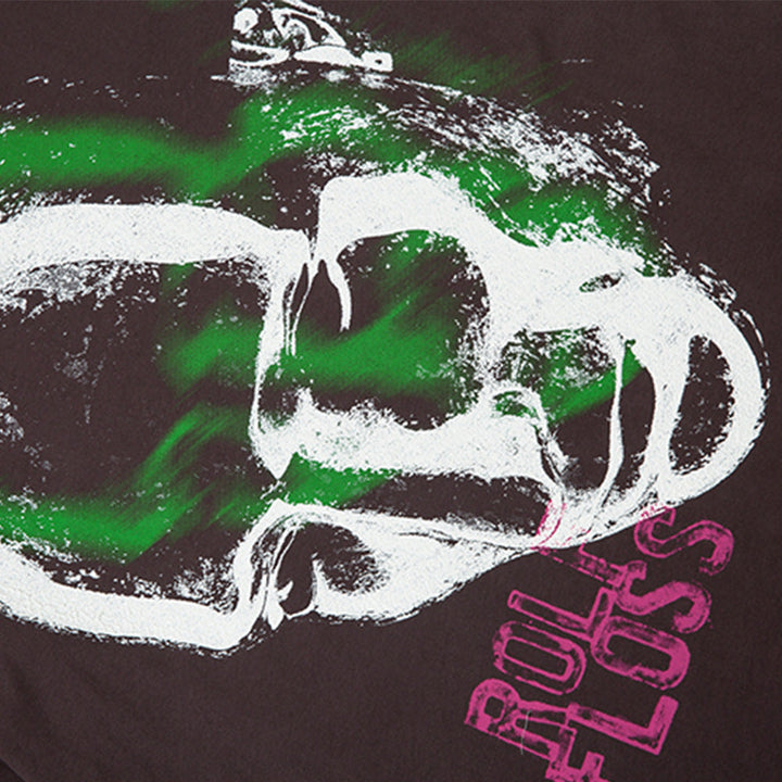 "The Dizzy Face" - T-Shirt oversize con stampa