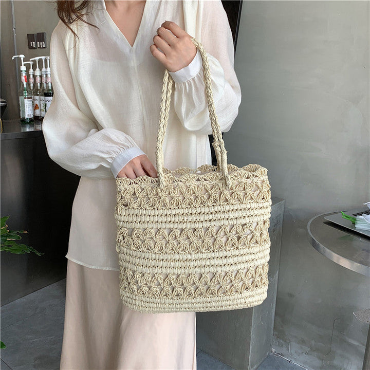 "VintCraft" - Borsa a tracolla in tessuto intrecciato