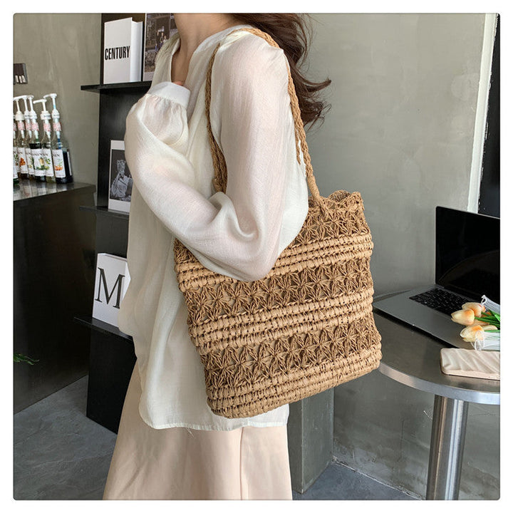 "VintCraft" - Borsa a tracolla in tessuto intrecciato