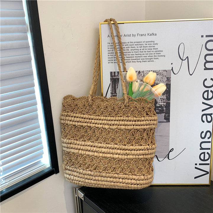"VintCraft" - Borsa a tracolla in tessuto intrecciato