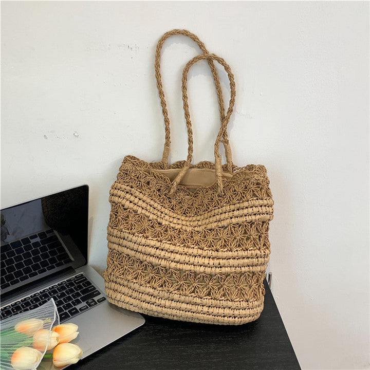 "VintCraft" - Borsa a tracolla in tessuto intrecciato