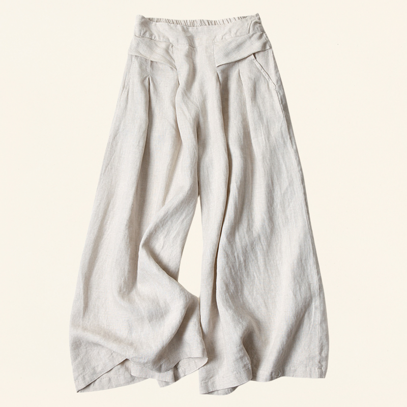VLV - Pantaloni in lino e cotone