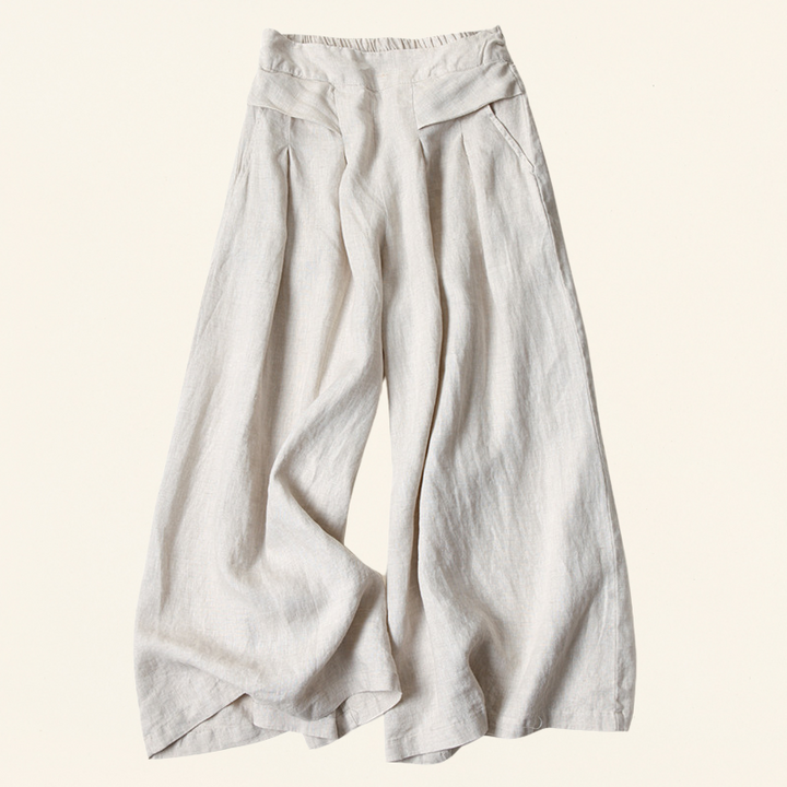 VLV - Pantaloni in lino e cotone