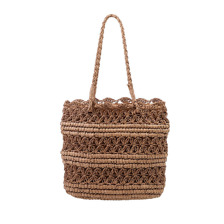 "VintCraft" - Borsa a tracolla in tessuto intrecciato