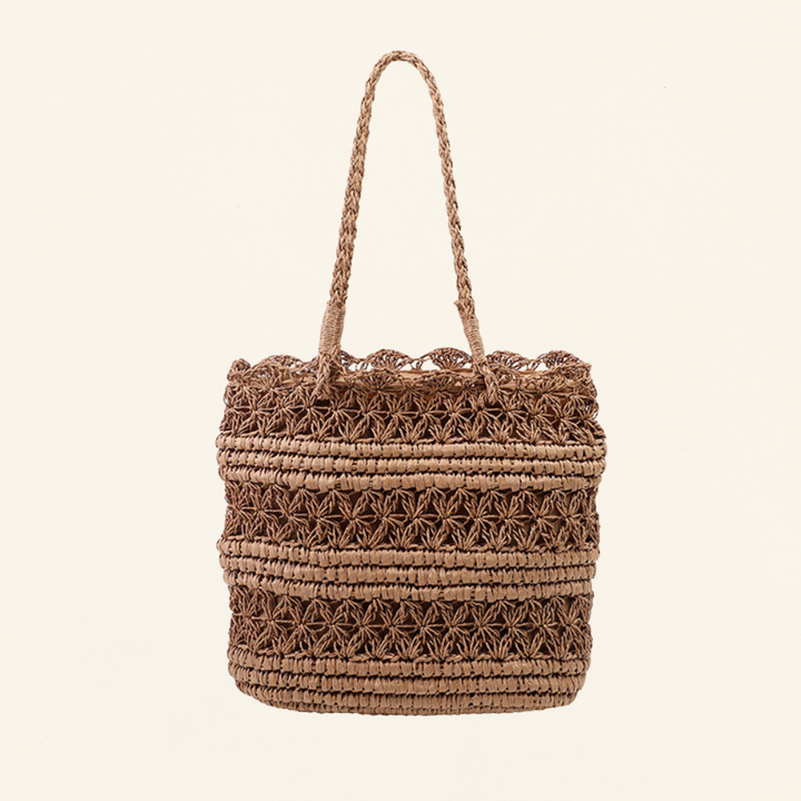 "VintCraft" - Borsa a tracolla in tessuto intrecciato