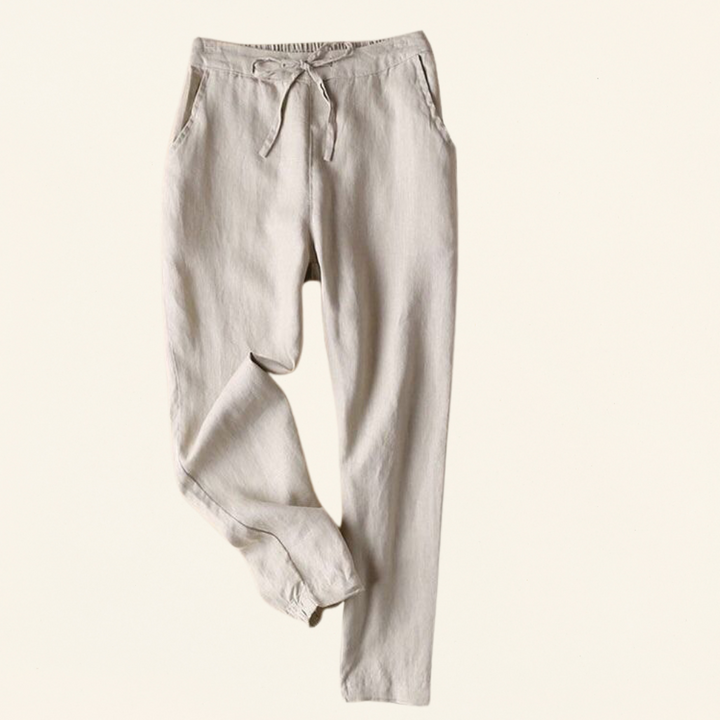 VLV - Pantaloni in lino e cotone