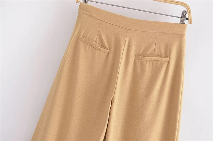 VLV - Pantaloni in lino e cotone