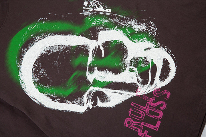 "The Dizzy Face" - T-Shirt oversize con stampa