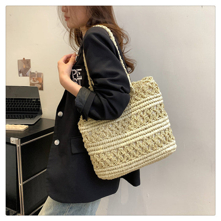 "VintCraft" - Borsa a tracolla in tessuto intrecciato