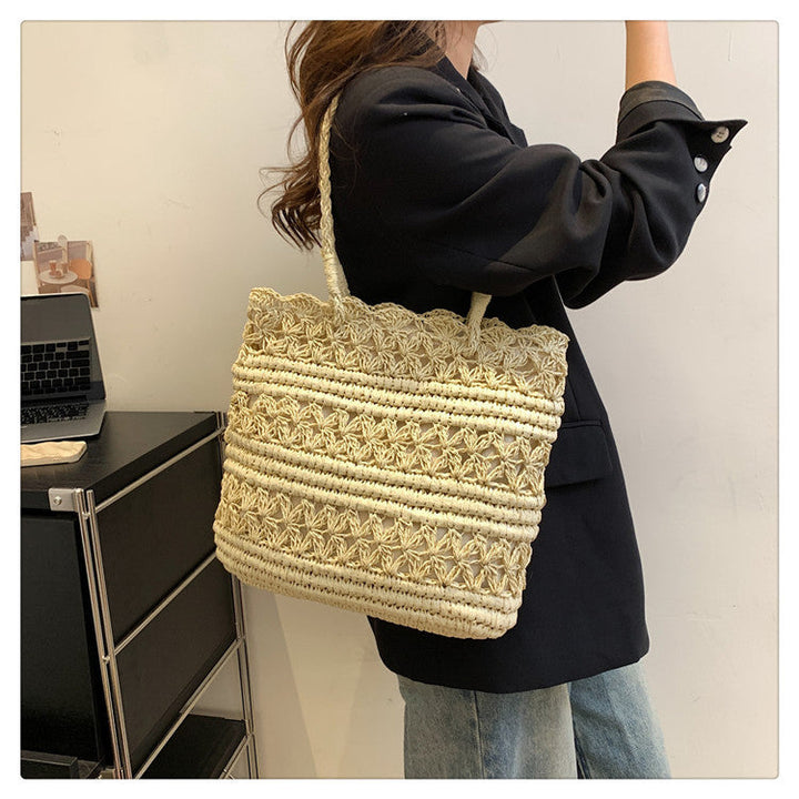 "VintCraft" - Borsa a tracolla in tessuto intrecciato
