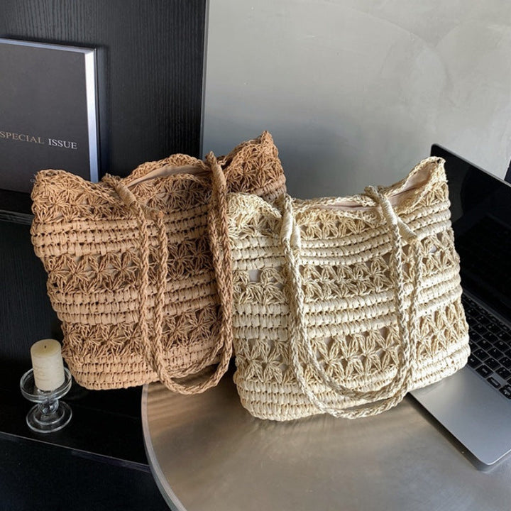"VintCraft" - Borsa a tracolla in tessuto intrecciato