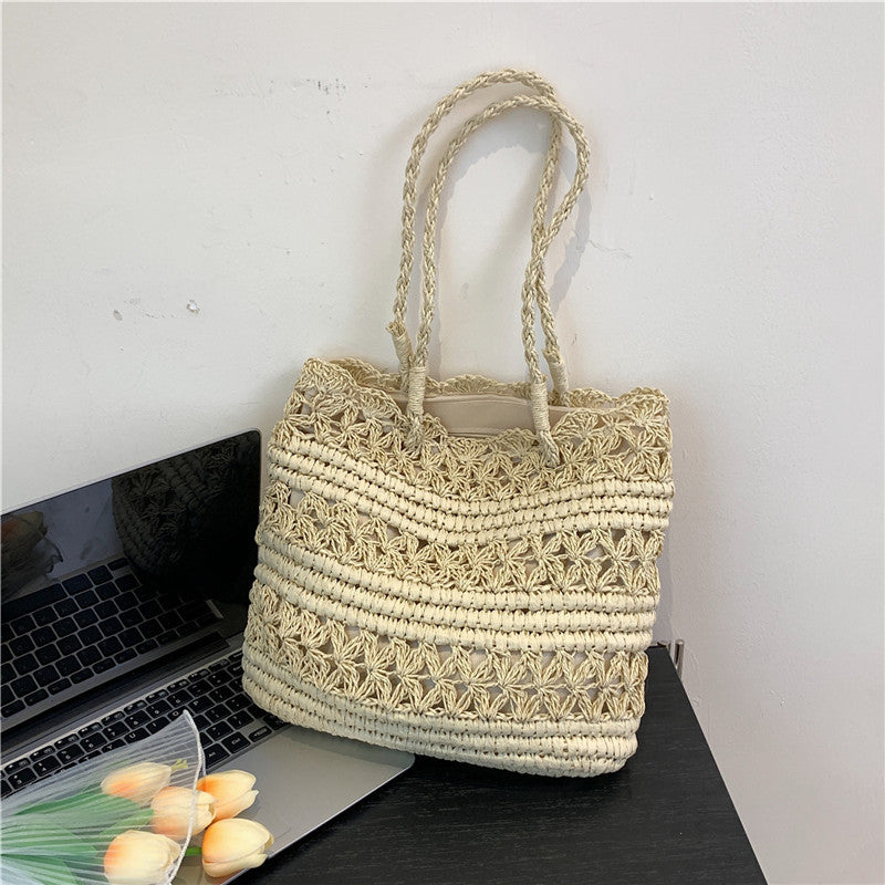 "VintCraft" - Borsa a tracolla in tessuto intrecciato