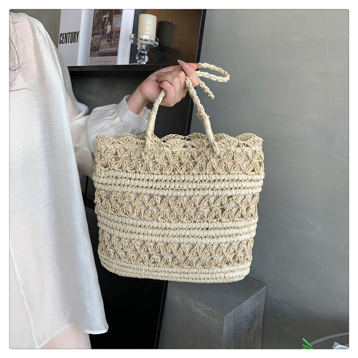 "VintCraft" - Borsa a tracolla in tessuto intrecciato