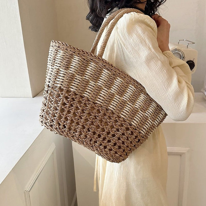 "UrbanCarry" -  Borsa alla moda in tessuto intrecciato