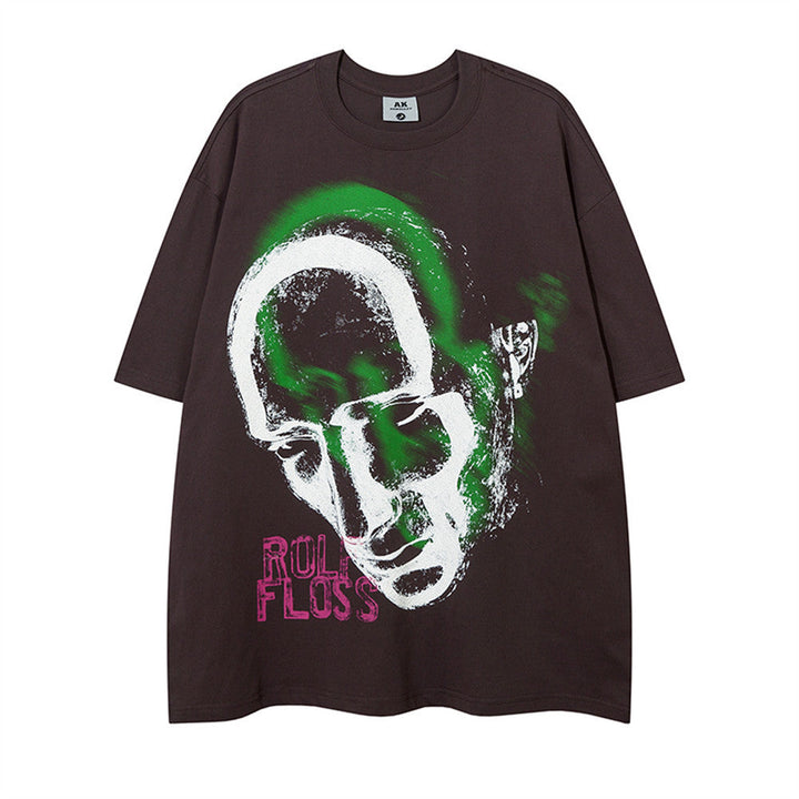 "The Dizzy Face" - T-Shirt oversize con stampa