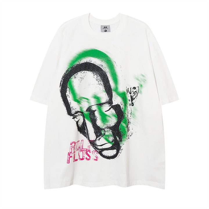 "The Dizzy Face" - T-Shirt oversize con stampa